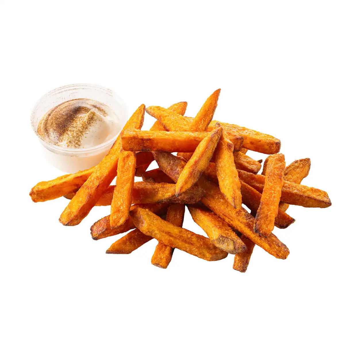 Печеный батат с постным трюфельным майонезом