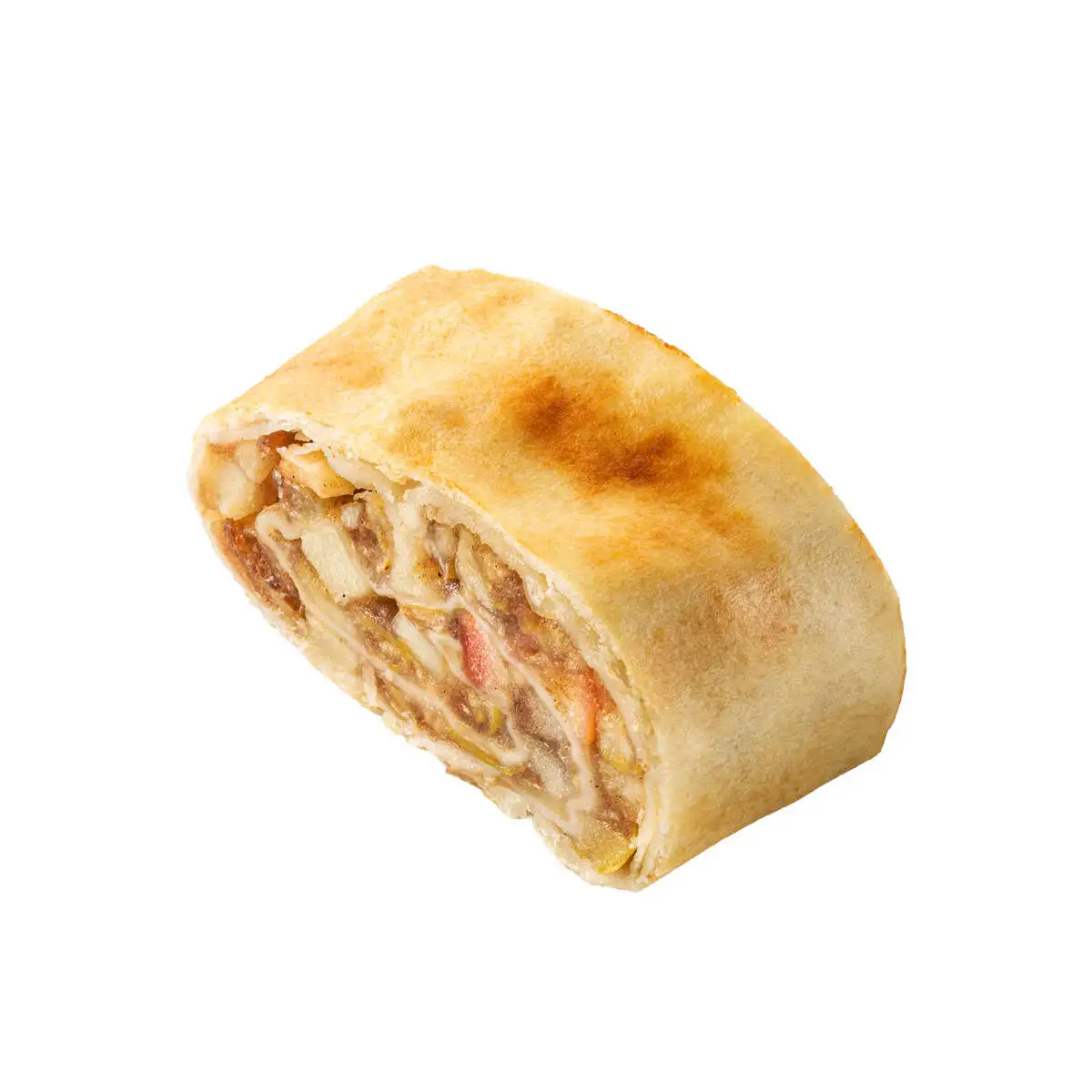 Постный штрудель с яблоками и изюмом