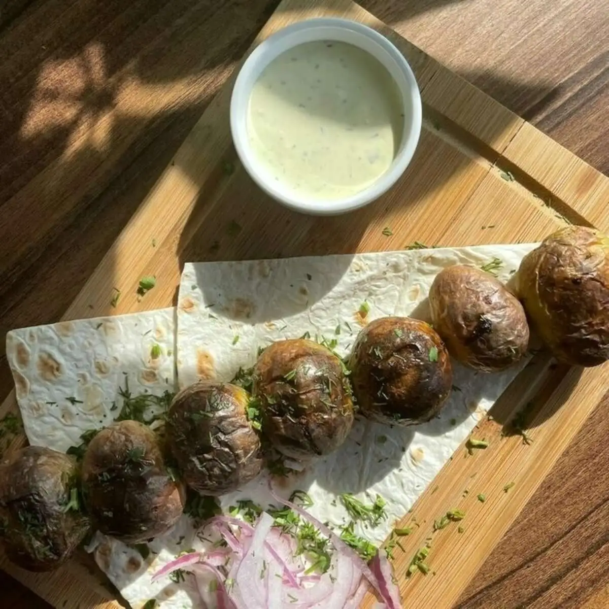 картофель НА МАНГАЛЕ