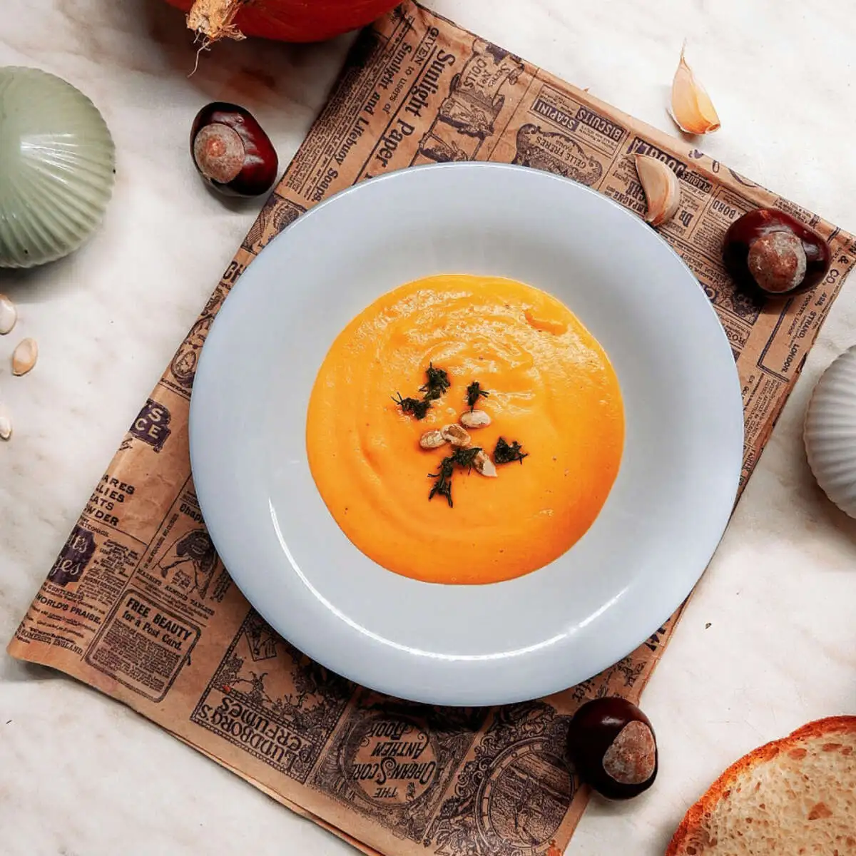 крем-суп ТЫКВЕННЫЙ с горгондзолой (зал2)