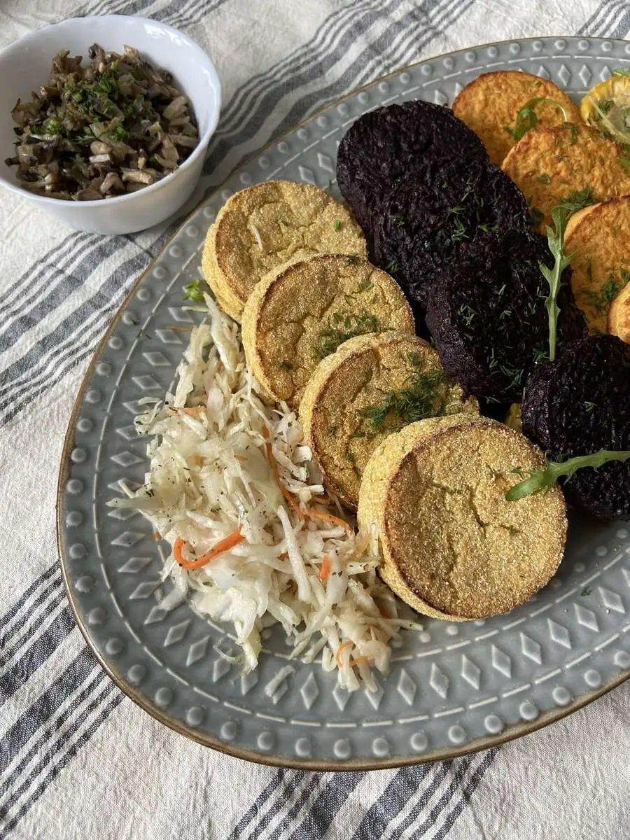 Биточки картофельные с тимьяном 