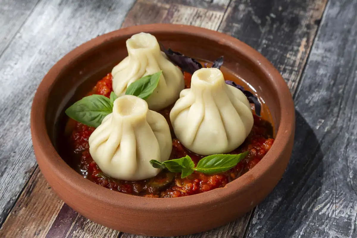 Хинкали из свинины и говядины