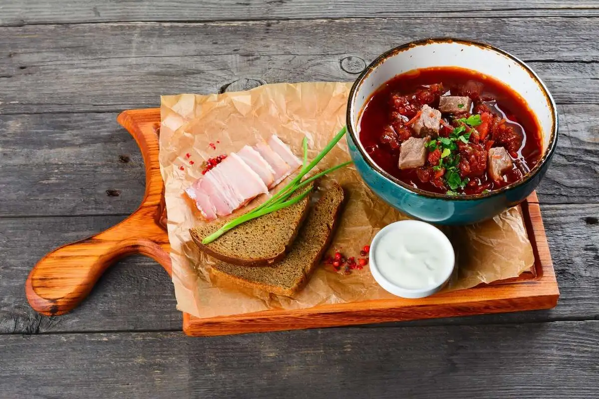 Борщ с телятиной