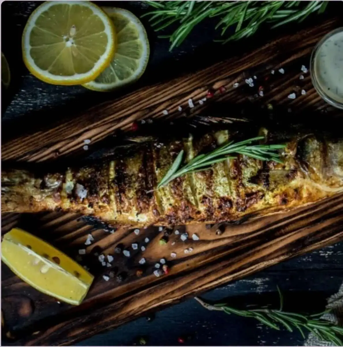 Сибас на гриле