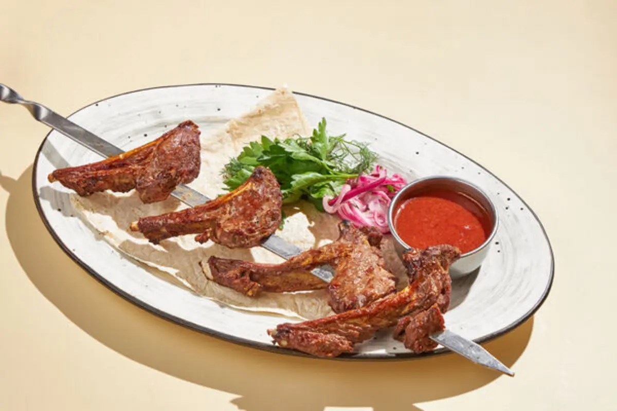 Шашлык из каре ягненка 