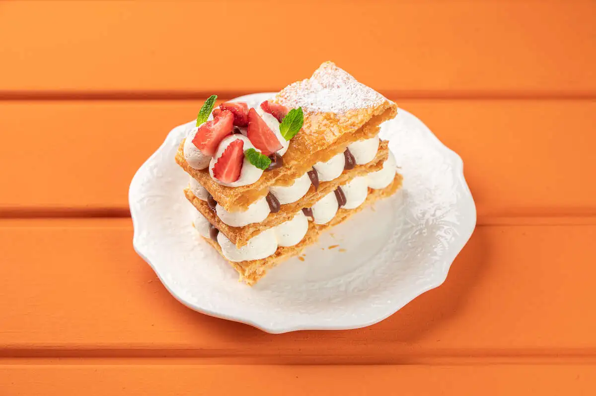 Мильфей с карамелью 