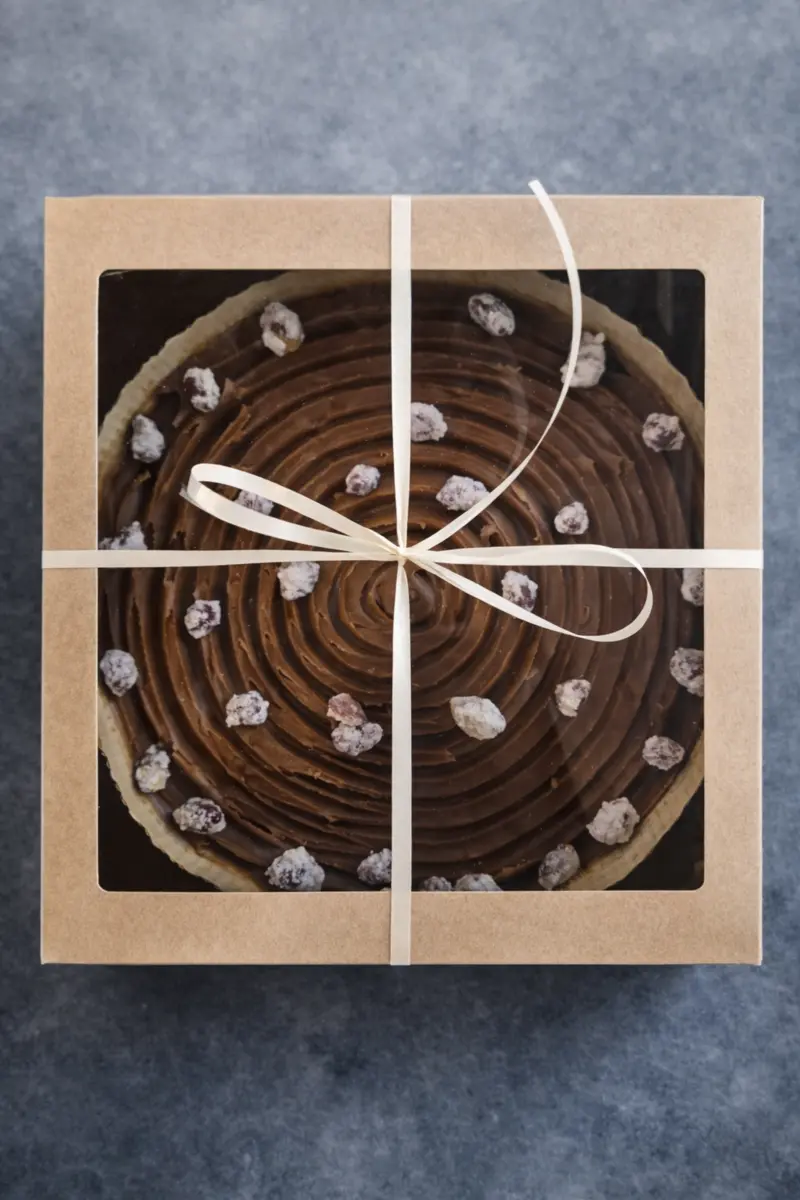 Тарт Фундук арахис с карамелью 1шт/330г