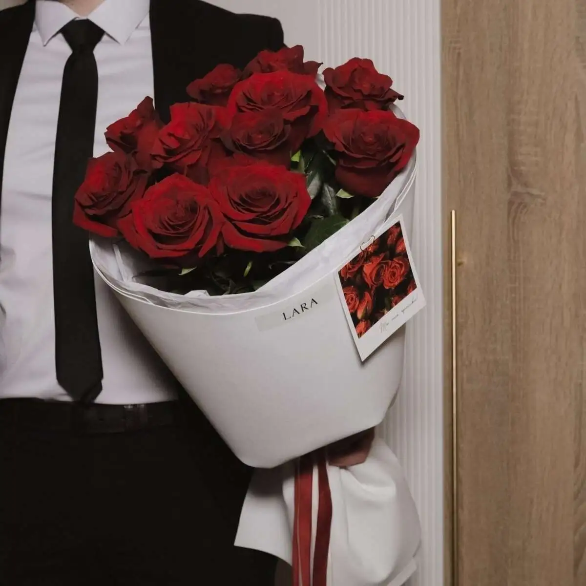 Букет "Красный бархат" размер S