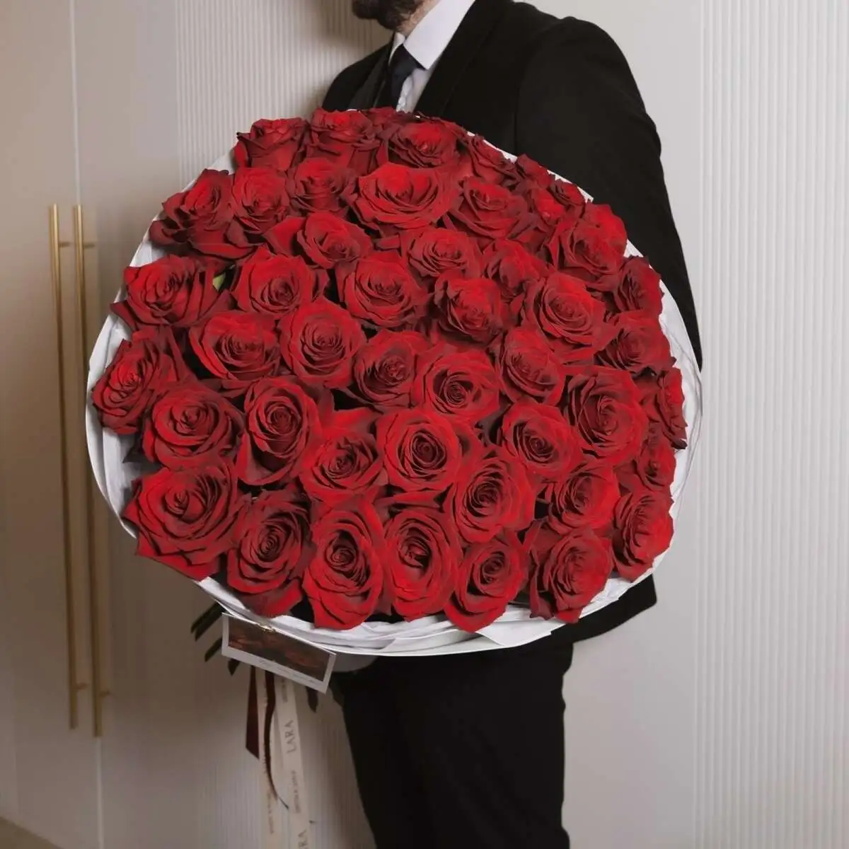 Букет "Красный бархат" размер L