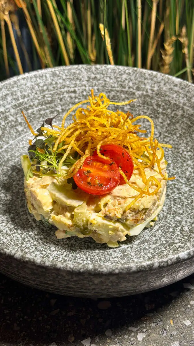 Блинный салат с копчёной индейкой 170гр.