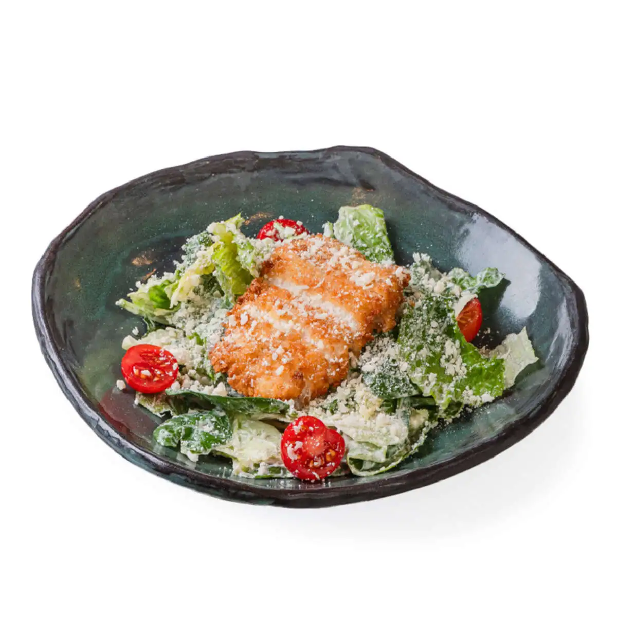 Салат с цыпленком кацу 