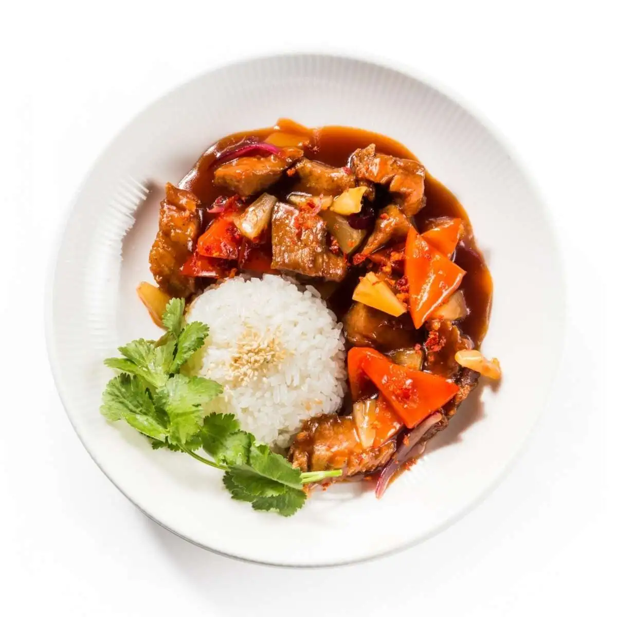 Свинина в кисло-сладком соусе