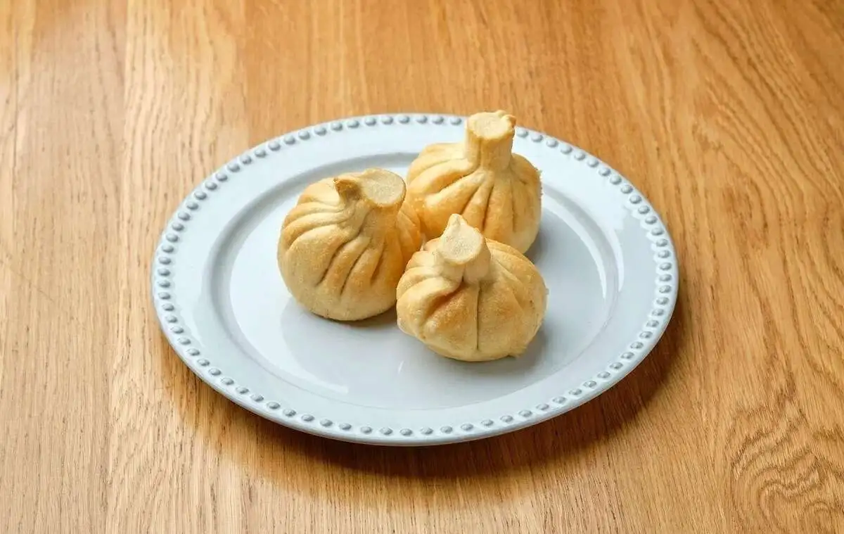 Хинкали с грибами жареные