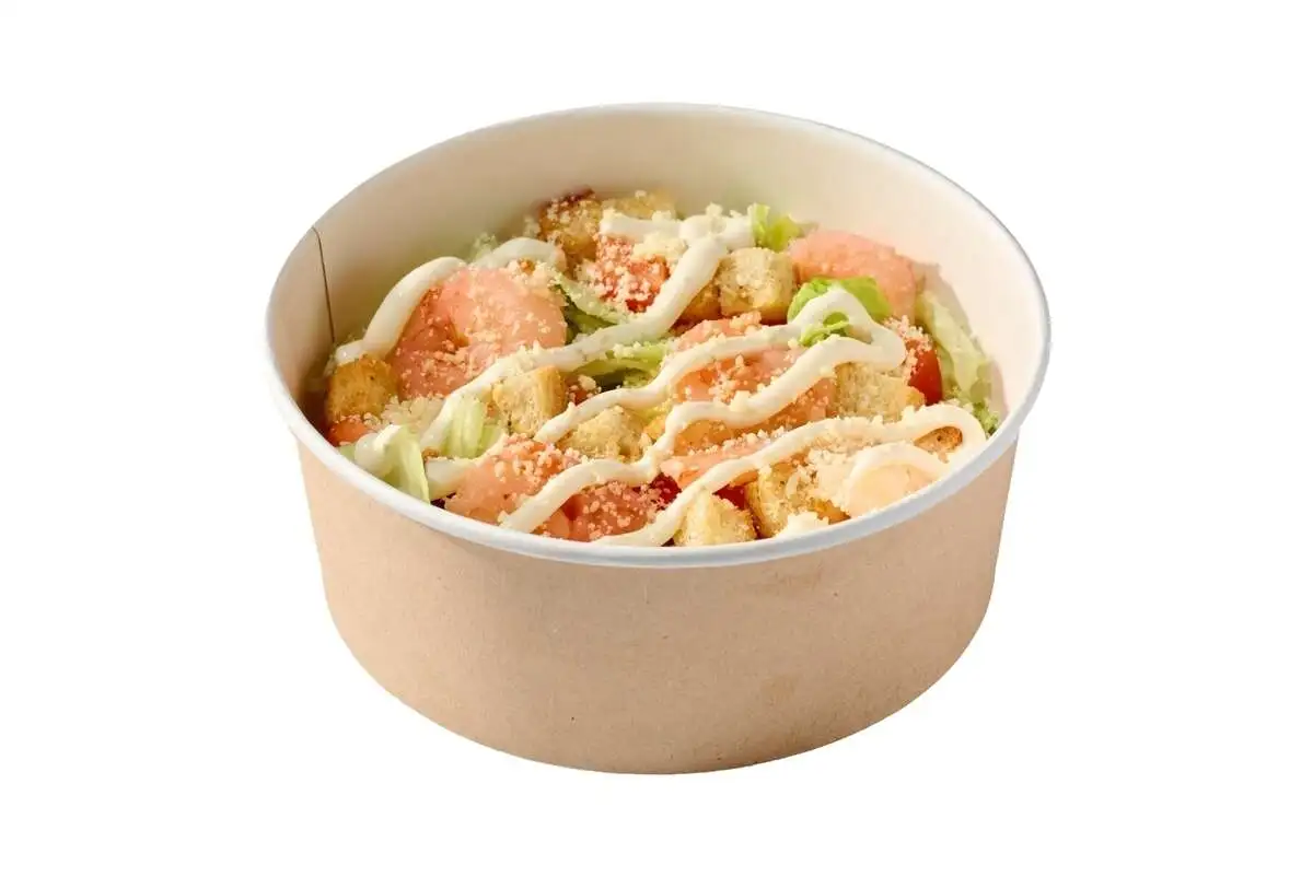 Салат Цезарь с креветкой