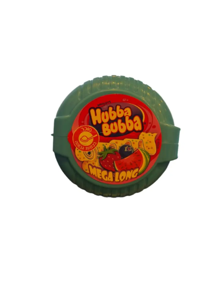 Жевательная резинка Hubba Bubba Mega Long Земляника Черника Арбуз 56гр