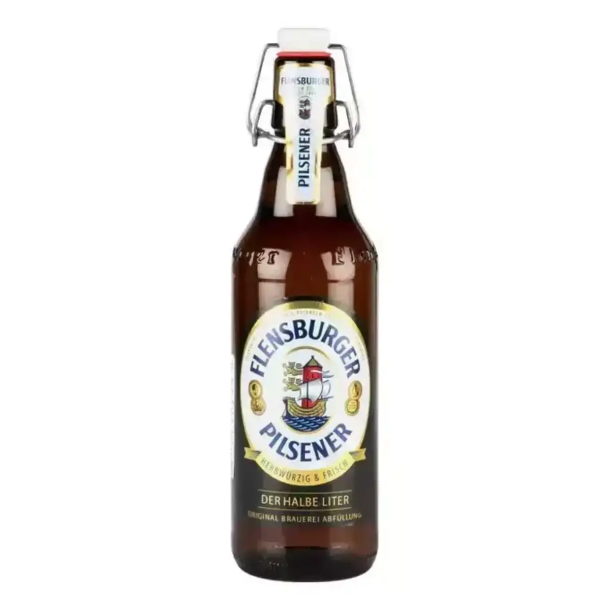 Пиво Фленсбургер Пилснер Светлое 4,8% 0,5л ст/б(м)