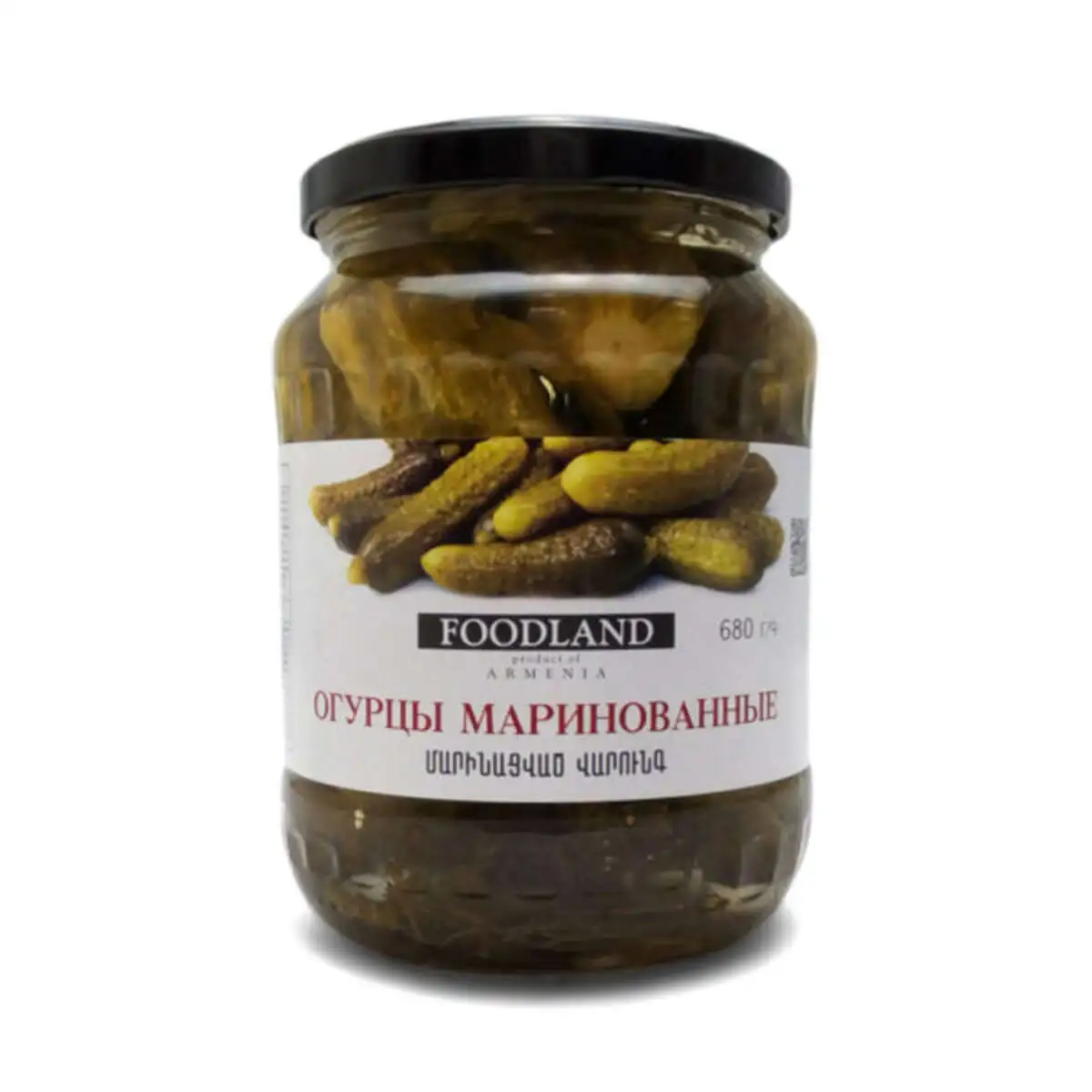 Огурцы Фудлэнд Маринованные 680г