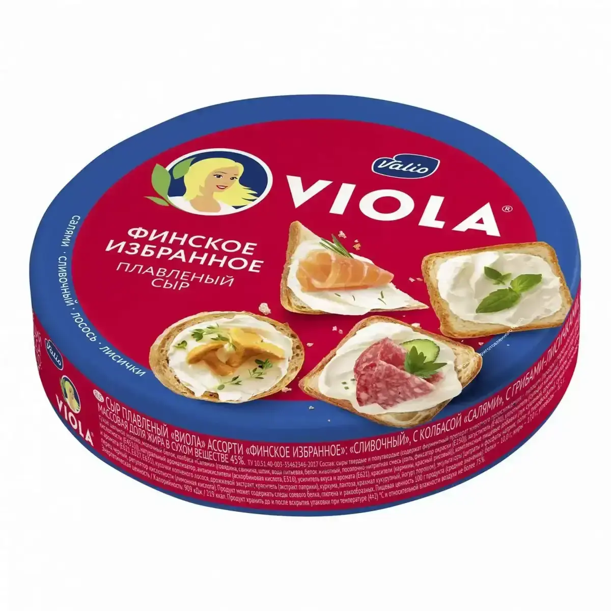 Сыр Виола Плавленый Финское Избранное 130г