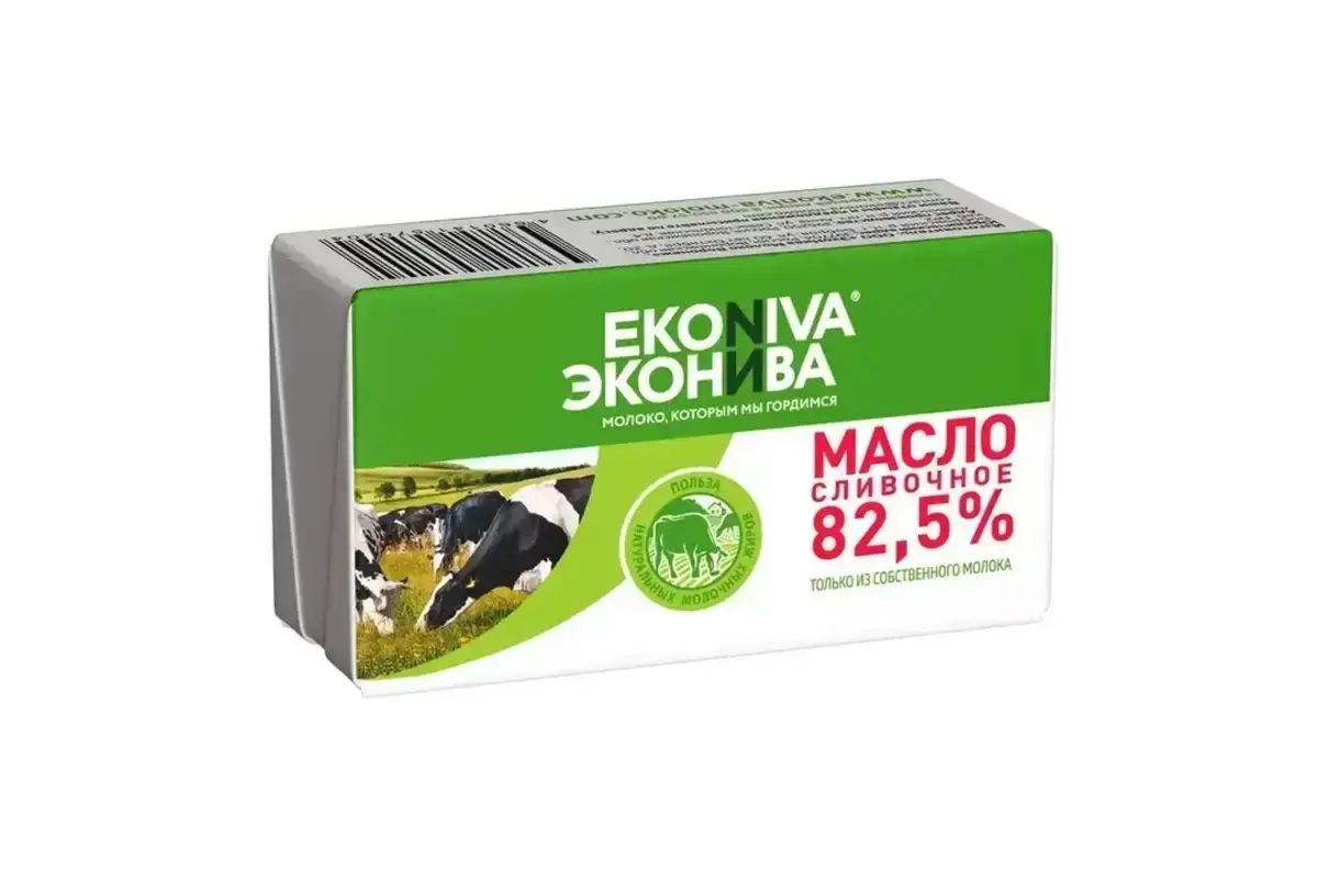 Масло Сливочное Эконива 82,5% 180ГР