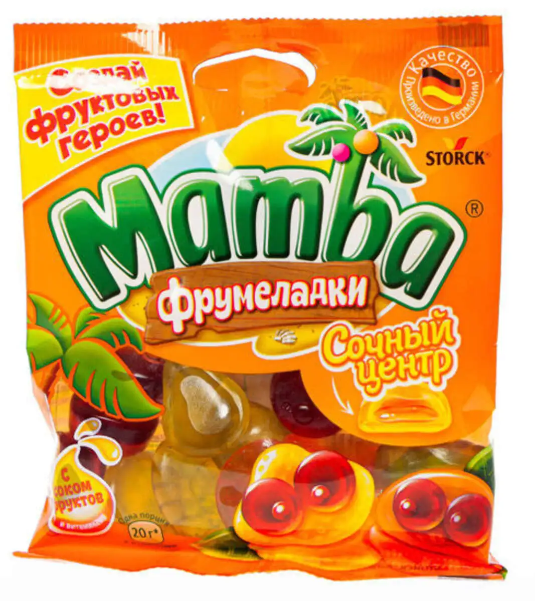 Мармелад Жеват.Мамба Фрумеладки Сочный Центр 70г