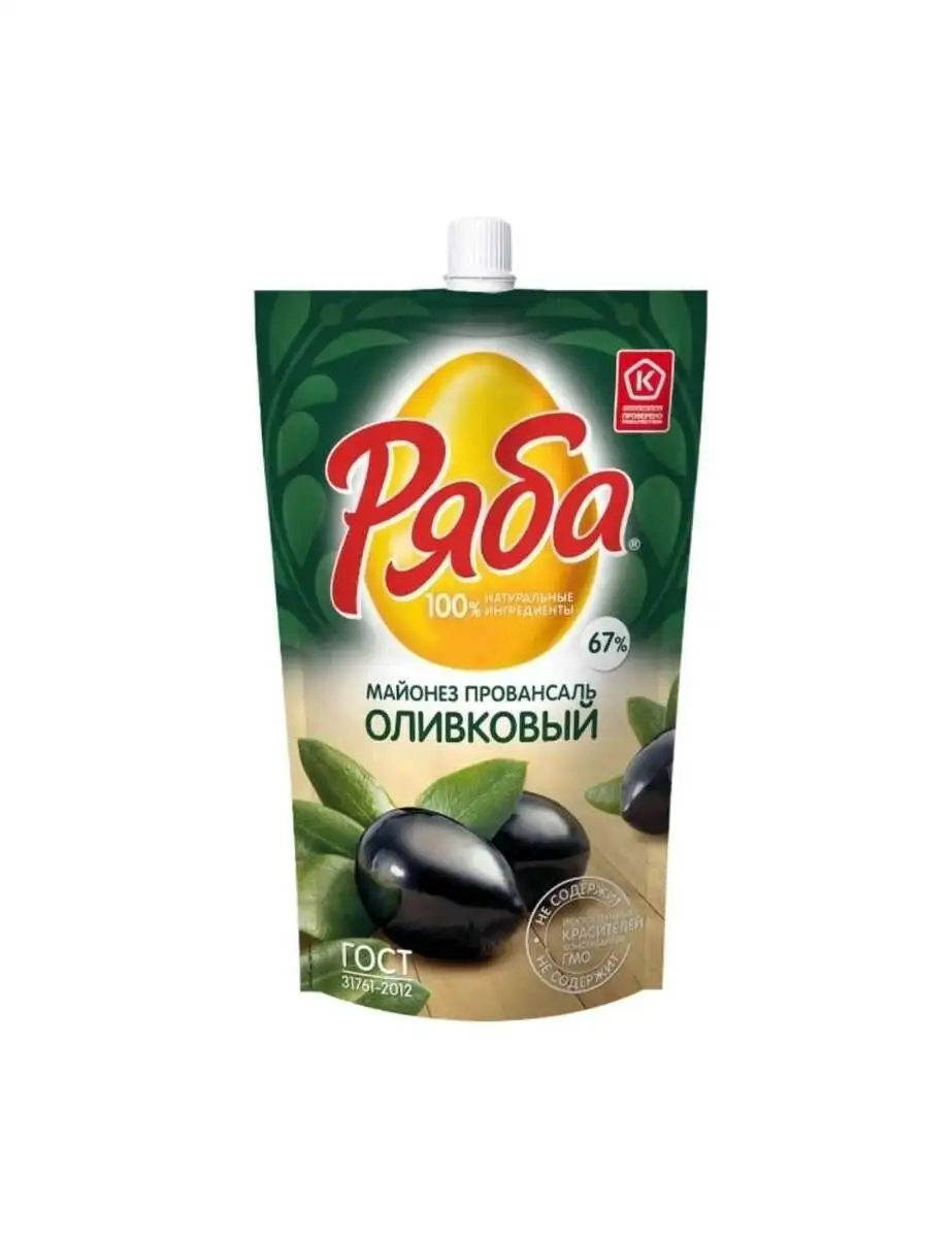 Майонез Ряба Оливковый 364мл