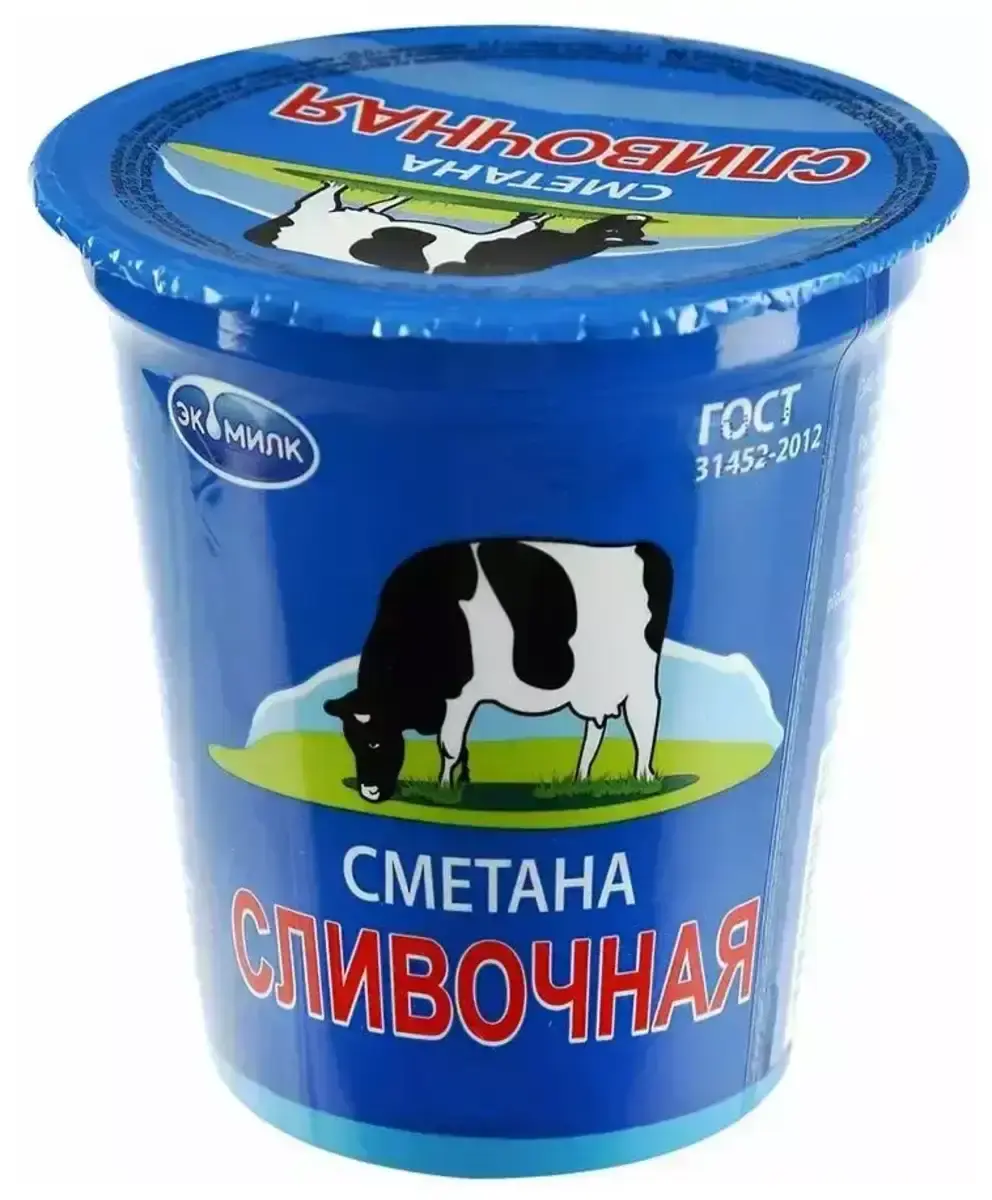 Сметана Экомилк 10% 300Г