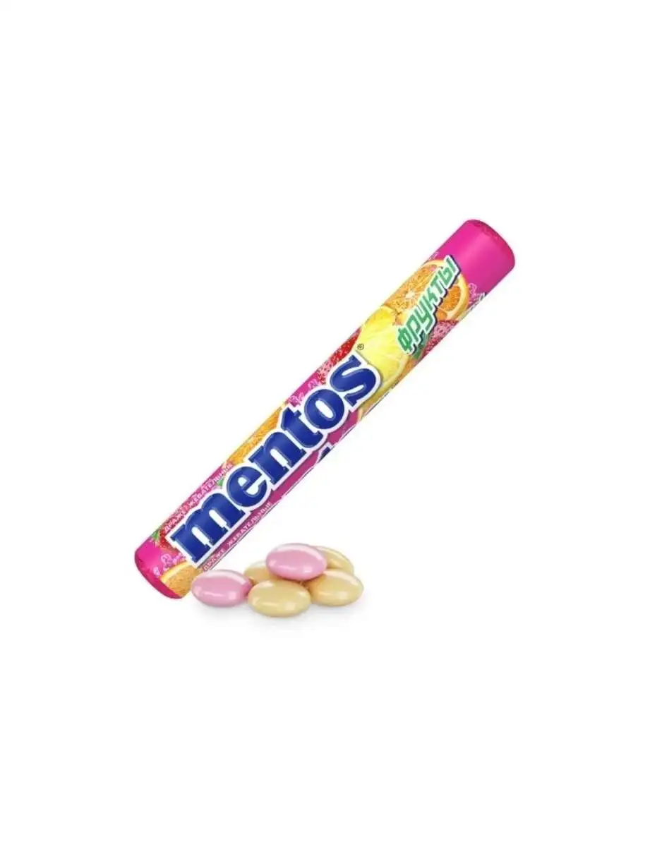Жеват.Драже Ментос Вкус Фруктов 37,5г(м)