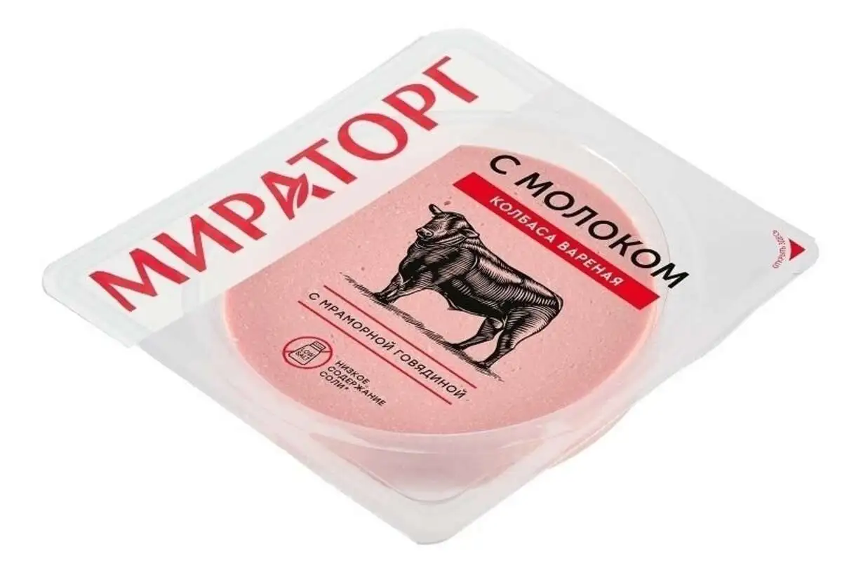 Колбаса Докторская 160г Нарезка Мираторг