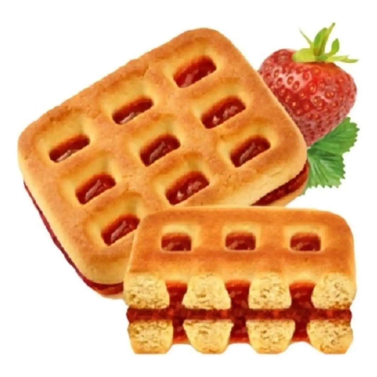Печенье Вафелька Клубника 190гр