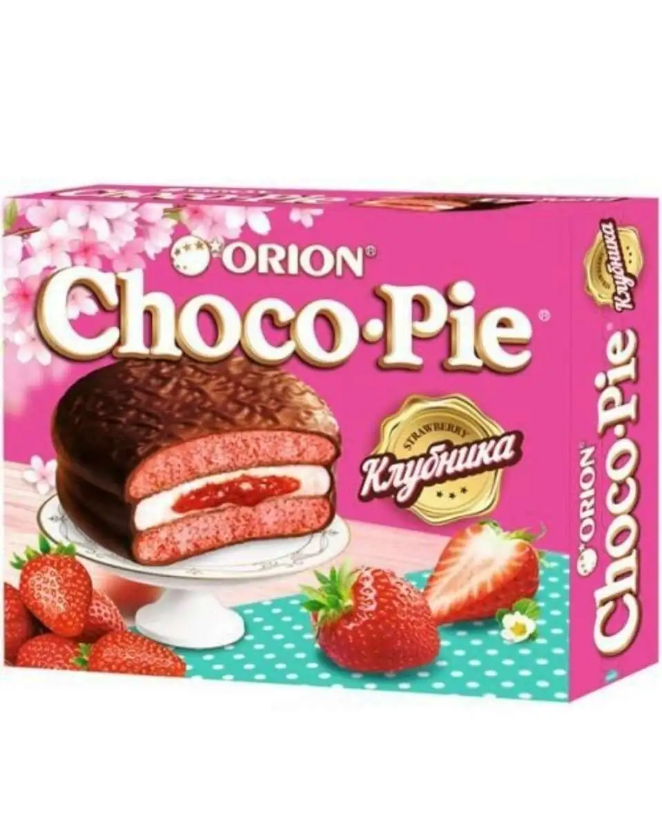 Печенье Чоко Пай Клубника 168г(м)