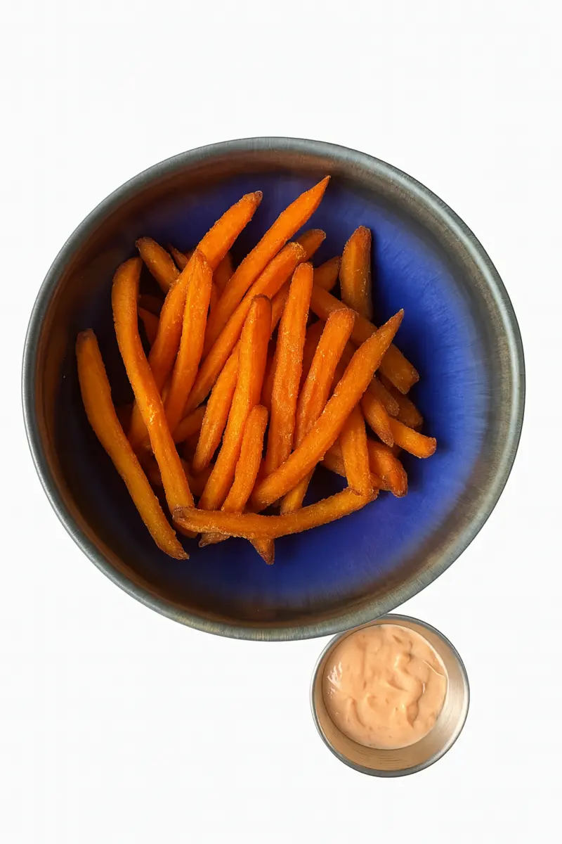 Батат фри с соусом 