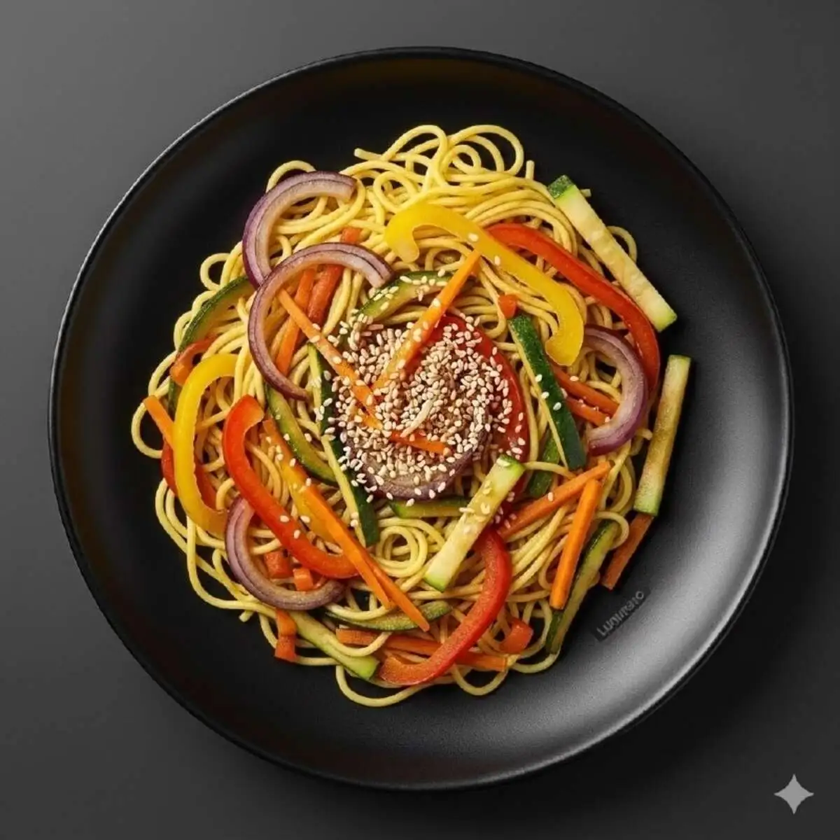 Лапша Яичная с овощами