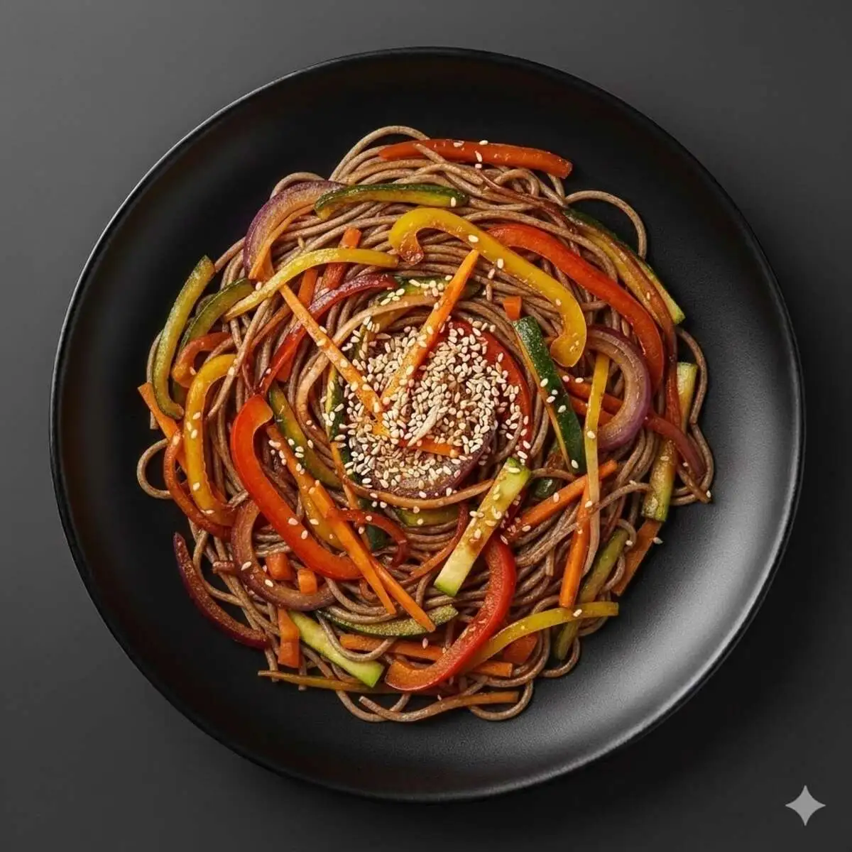 Лапша Соба с овощами