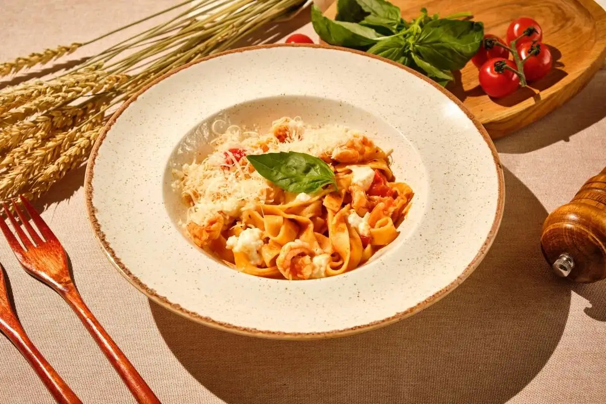 Паста с креветками