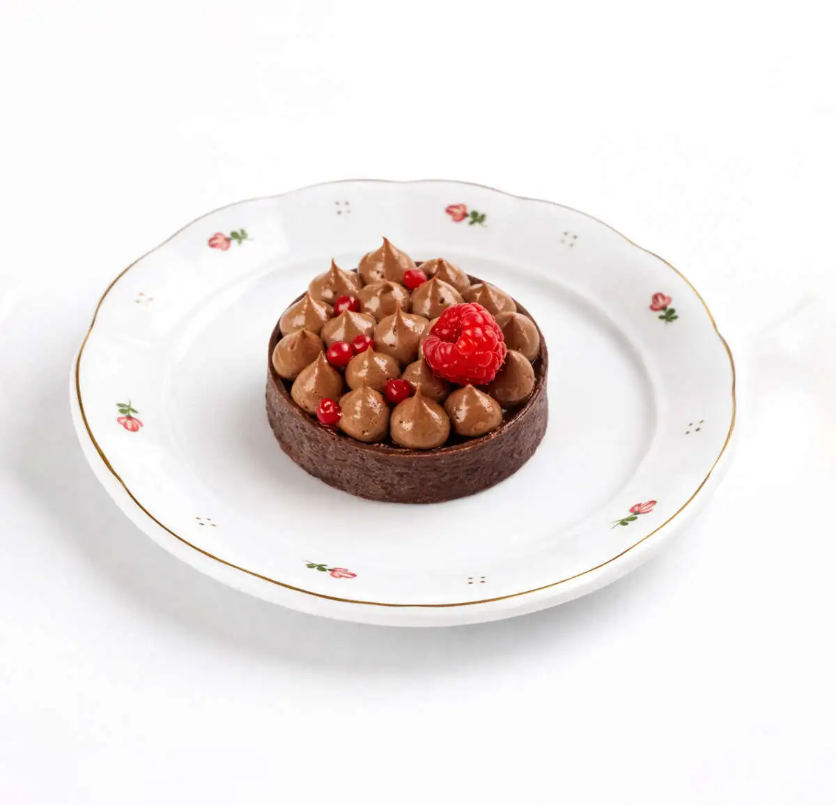 Тарталетка малина-шоколад