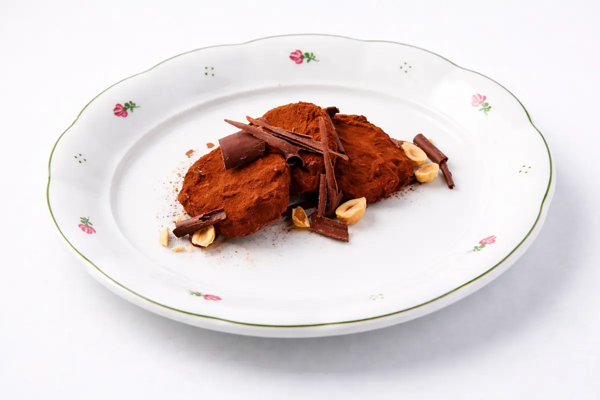 Шоколадно - апельсиновые трюфели с лесным орехом