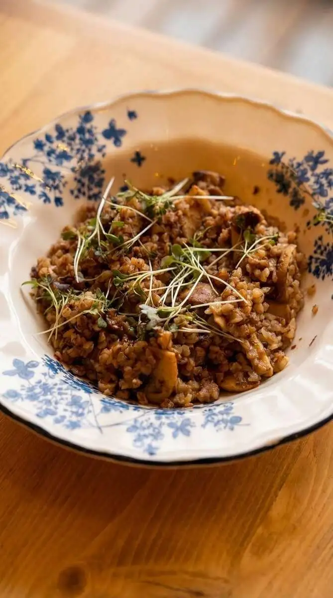 Гречка с грибами