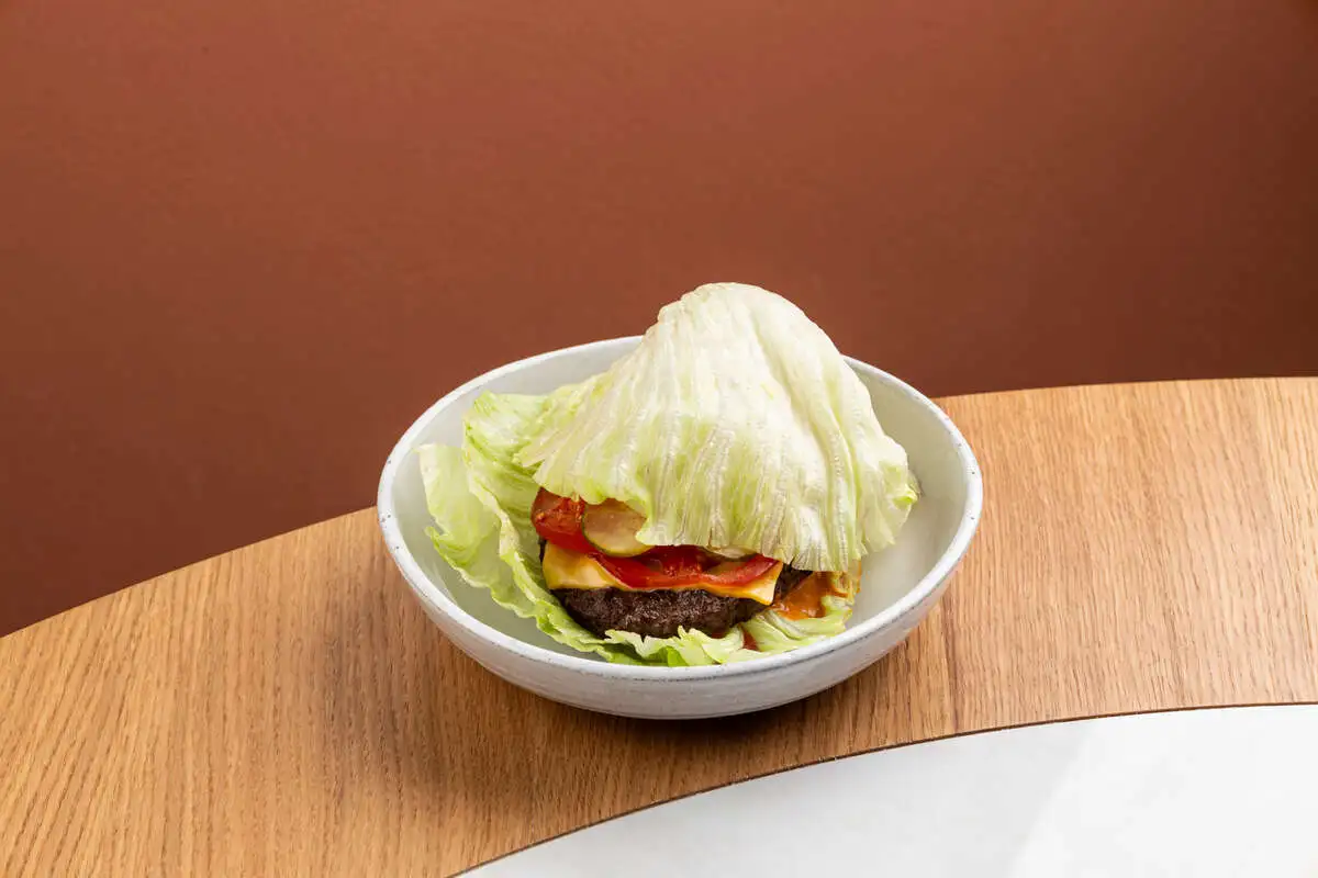 Фитнес бургер из мраморной говядины