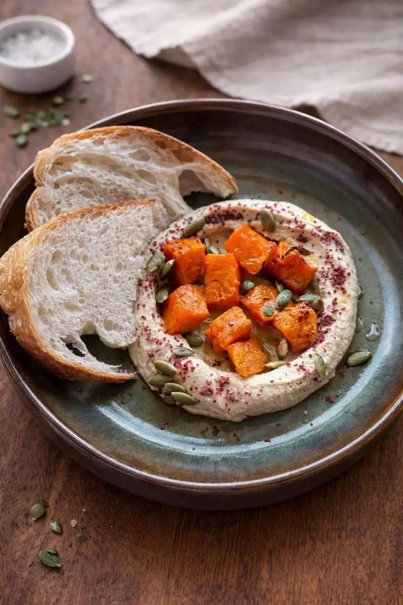 Хумус с запеченой тыквой