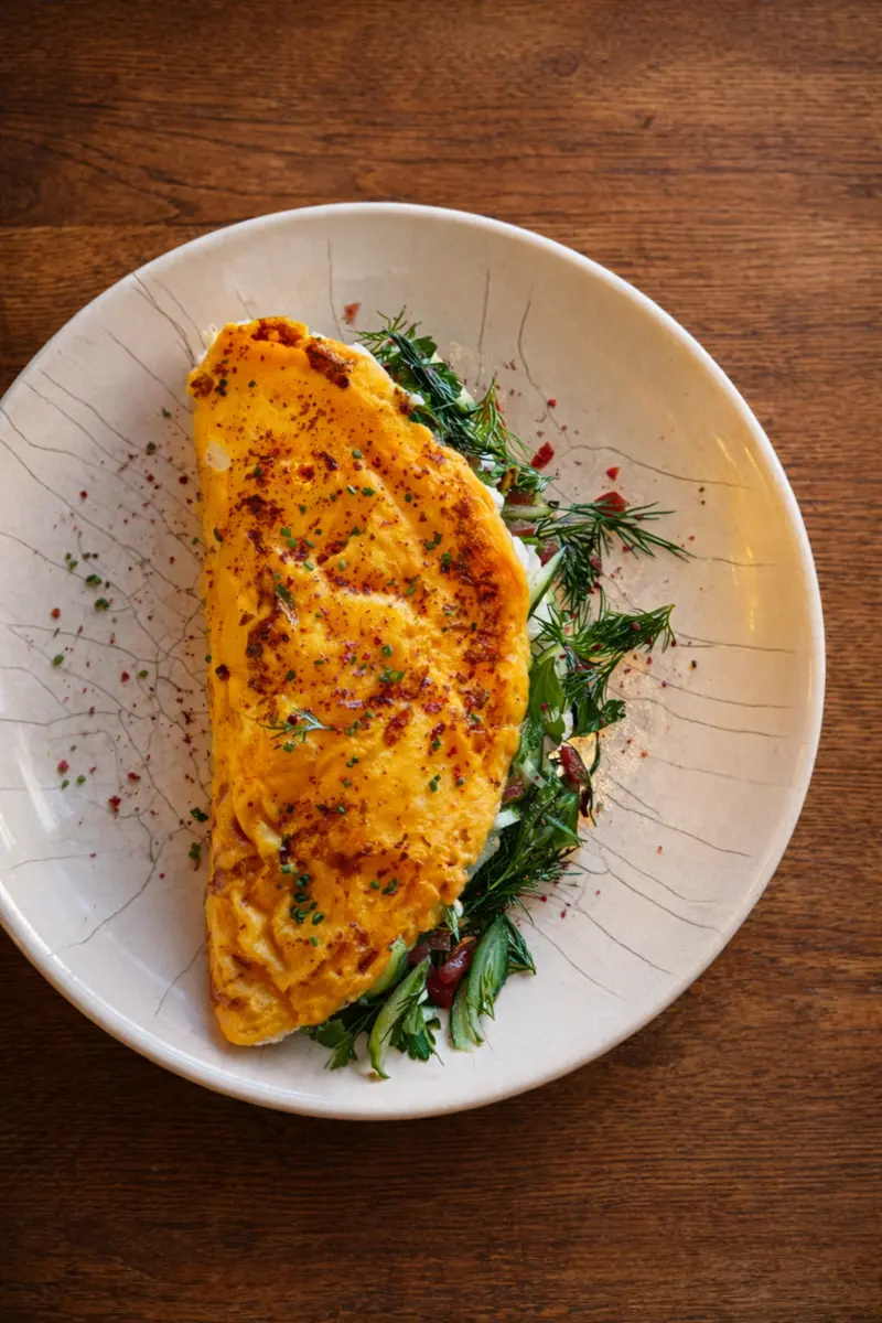 Пуляр с овощным салатом