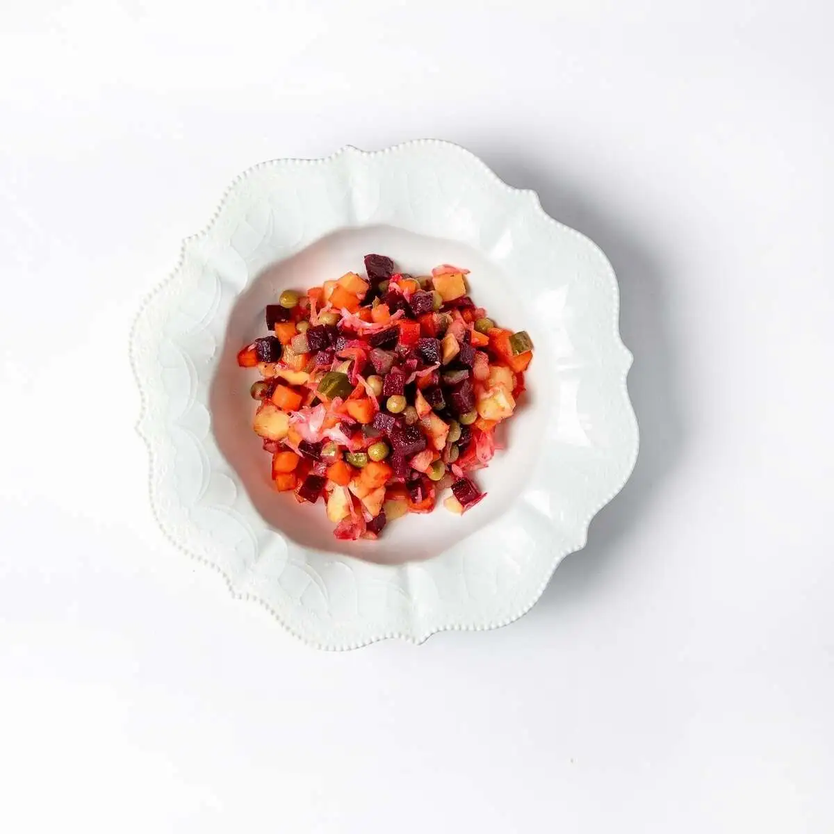 Винегрет с квашеной капустой и ароматным маслом