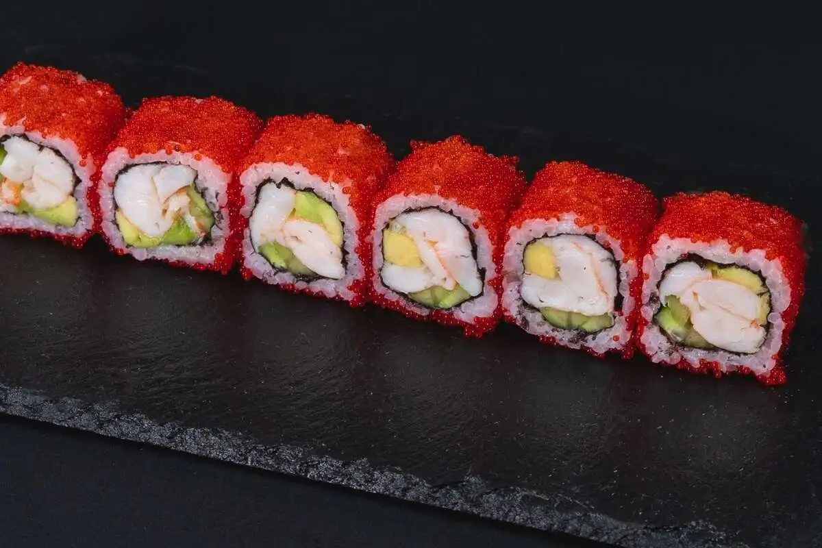 ролл КАЛИФОРНИЯ С КРЕВЕТКОЙ