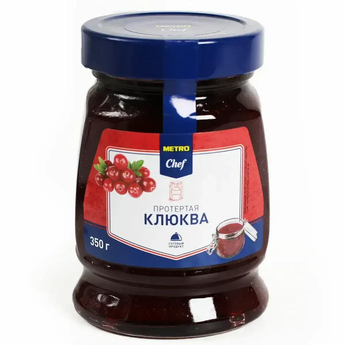 Клюква Протертая С Сахаром Метро Шеф 350гр