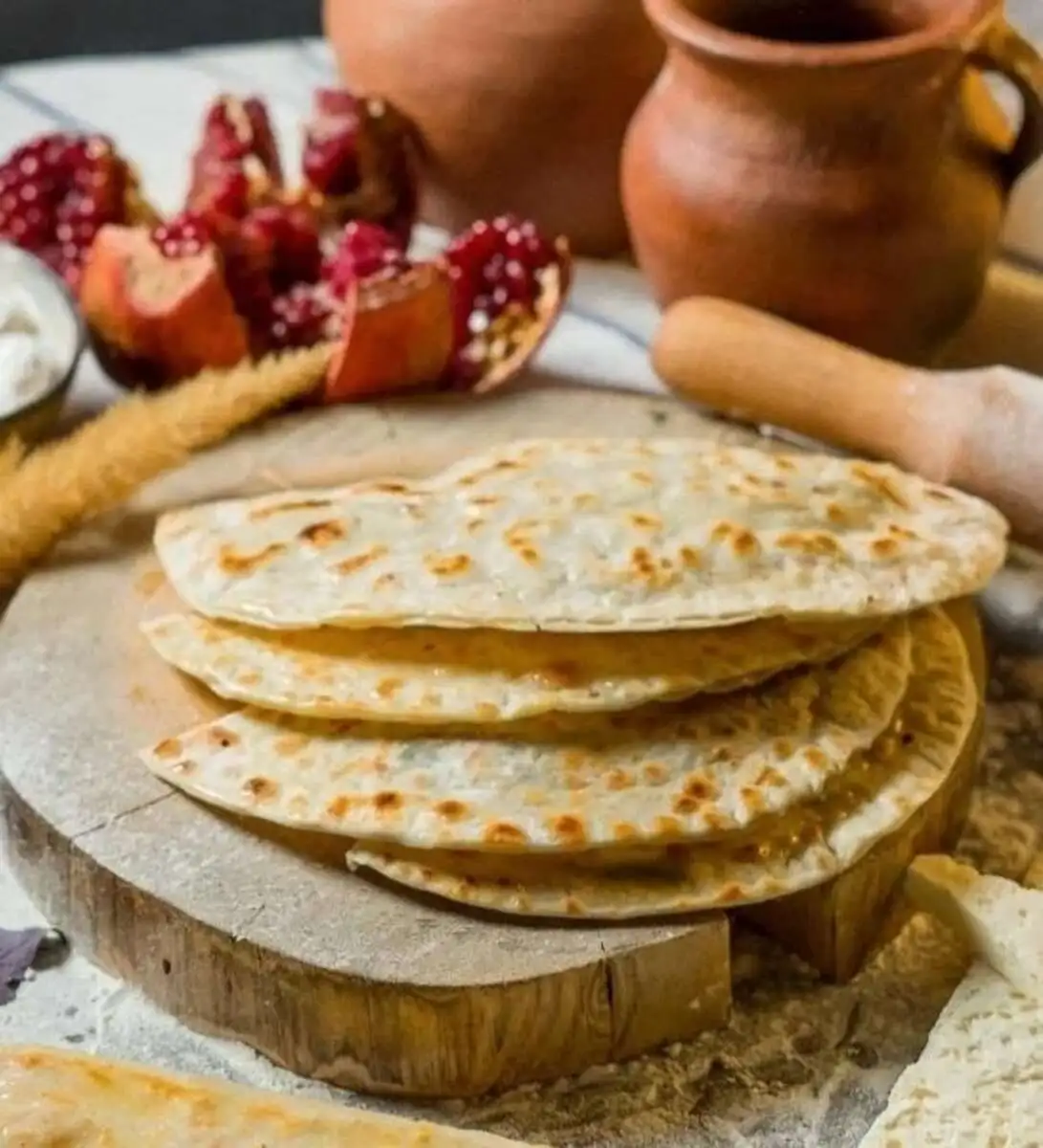 Кутаб с зеленью постный