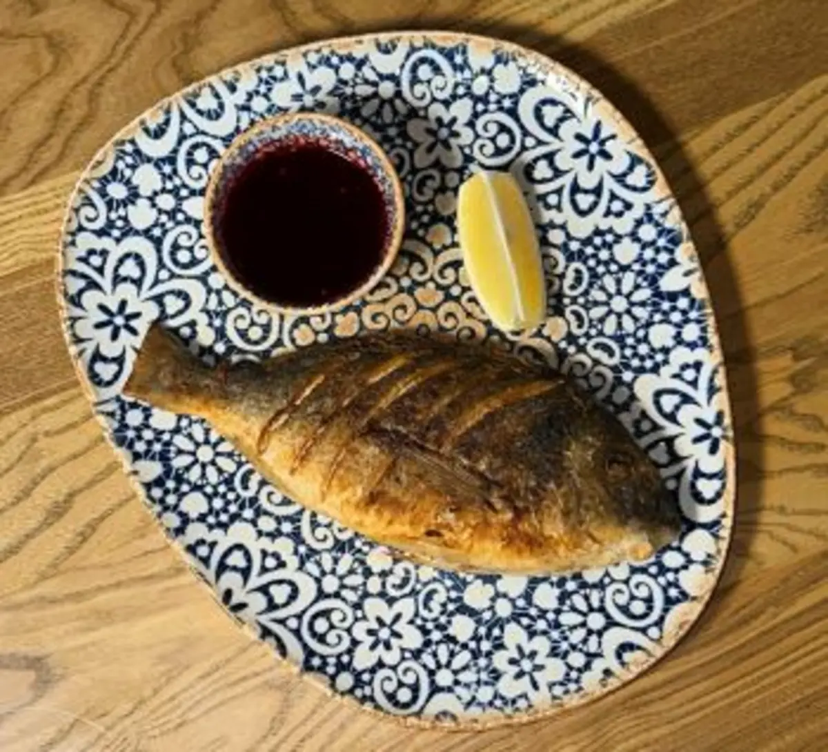 Дорада на мангале*