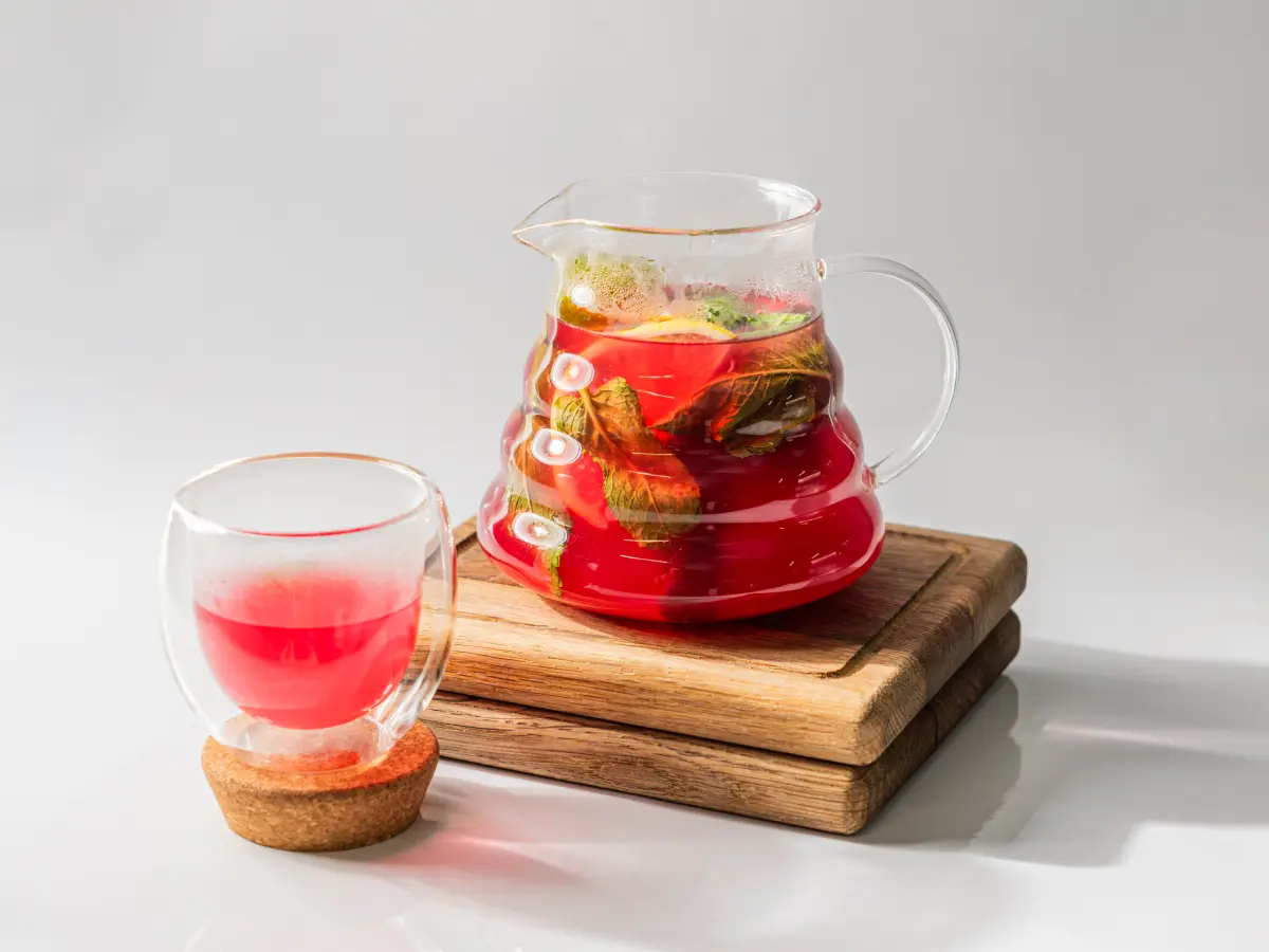 Чай вишня с мятой