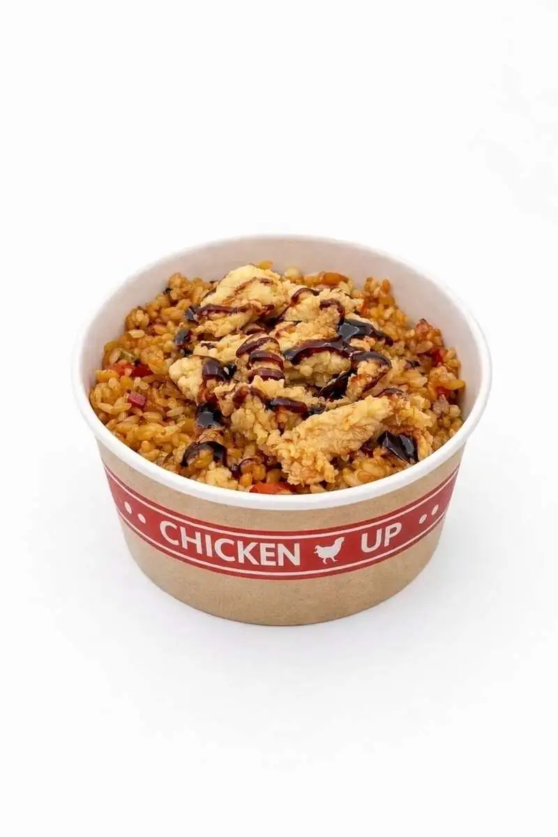 Рис с овощами и байтсами