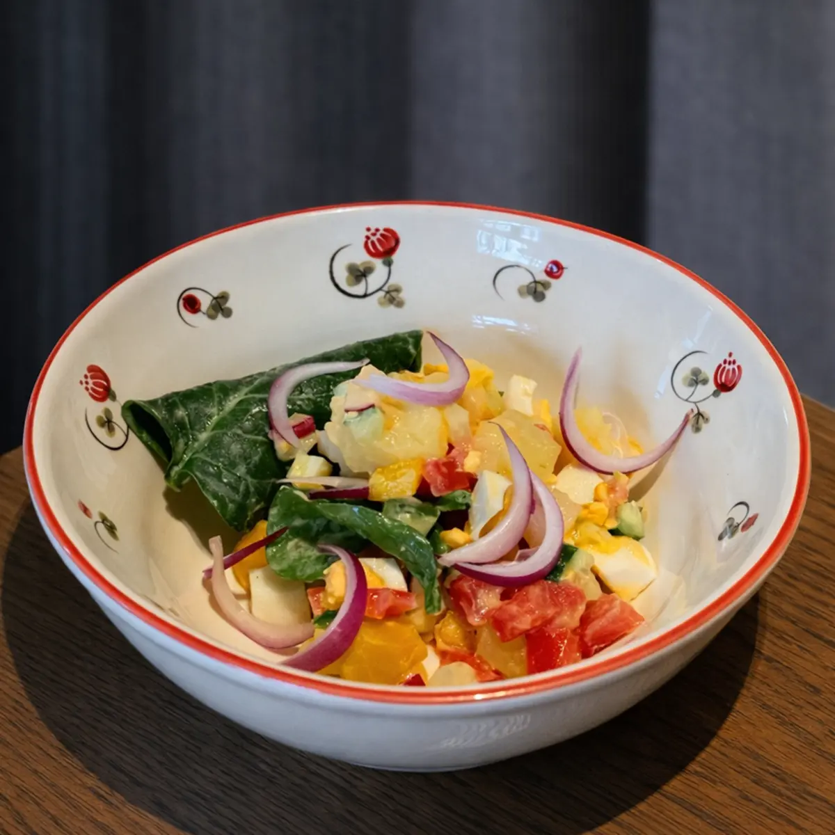 Деревенский овощной салаn