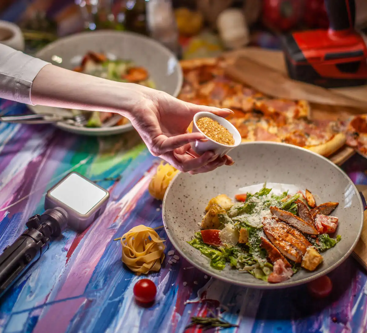 Салат цезарь с курицей