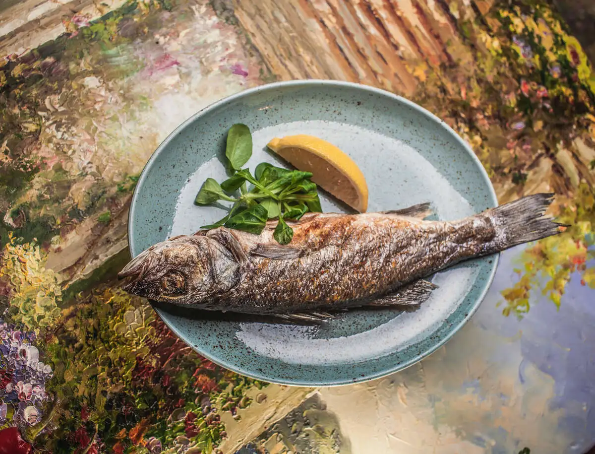 Сибас на гриле